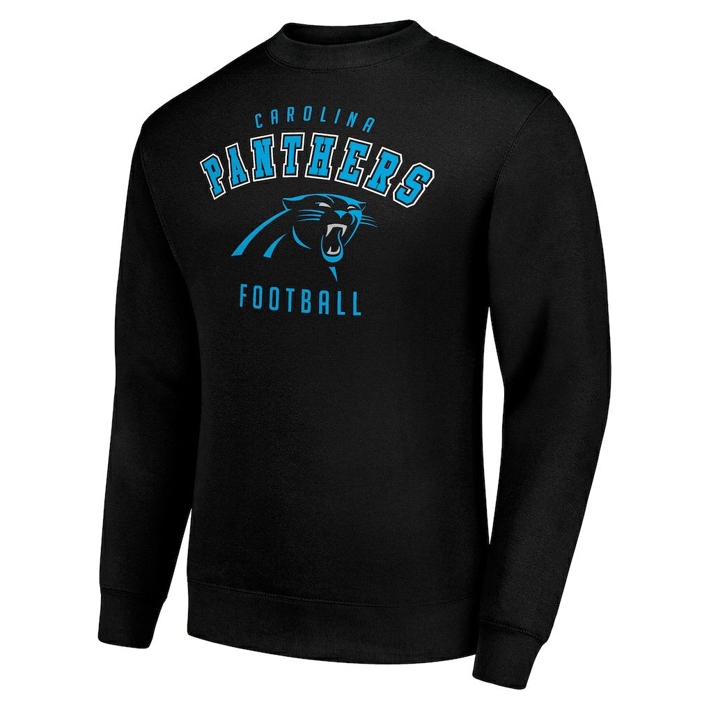Carolina Panthers Starter Team Logo Pullover Sweatshirt - Black discount