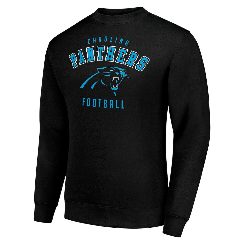 Carolina Panthers Starter Team Logo Pullover Sweatshirt - Black discount