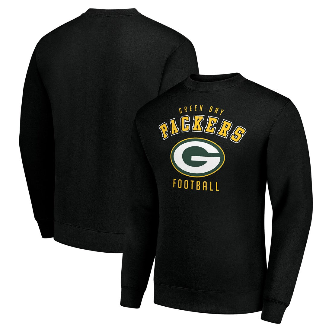 Green Bay Packers Starter Team Logo Pullover Sweatshirt - Black on sale