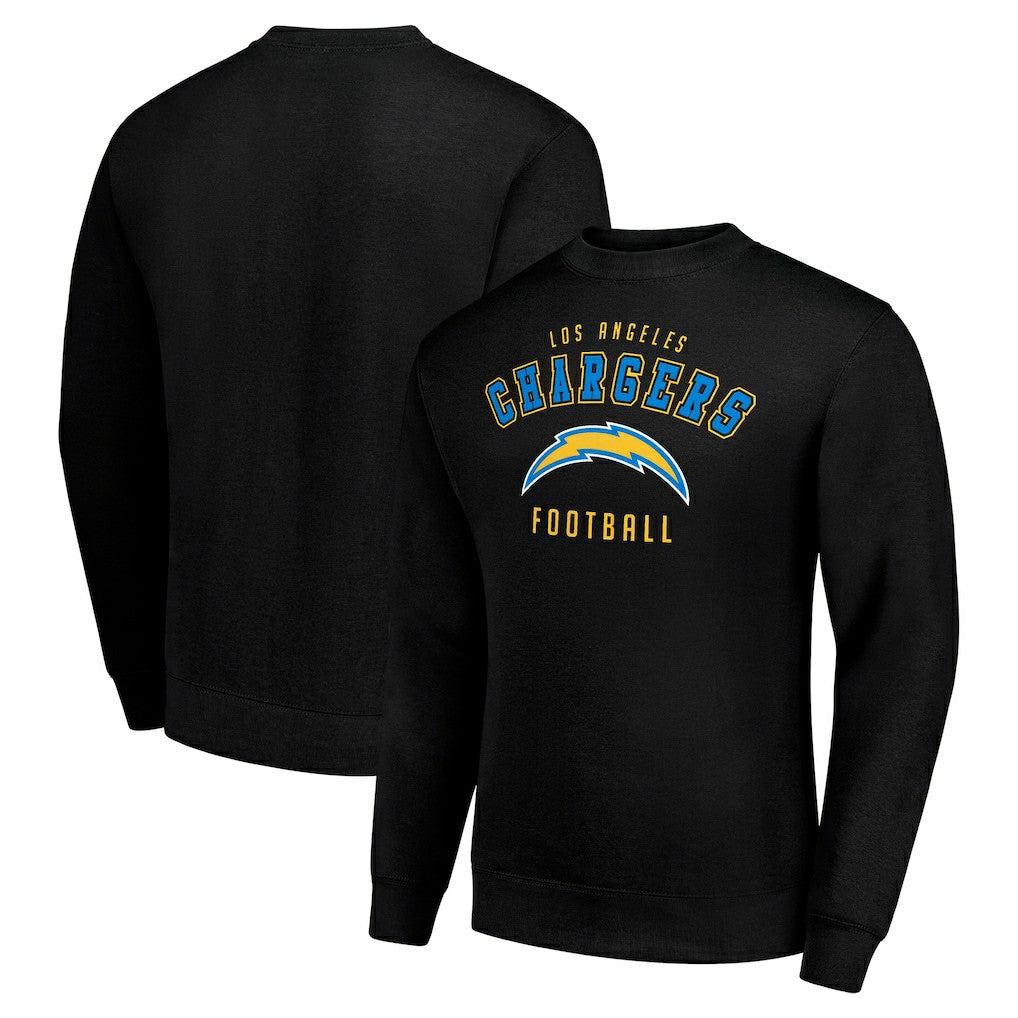 Los Angeles Chargers Starter Team Logo Pullover Sweatshirt - Black discount