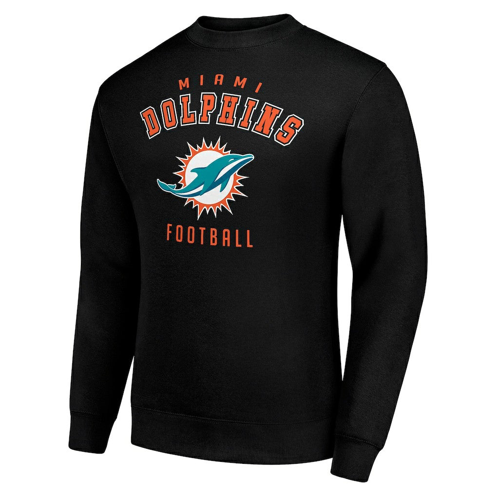 Miami Dolphins Starter Team Logo Pullover Sweatshirt - Black discount