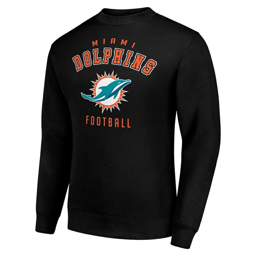 Miami Dolphins Starter Team Logo Pullover Sweatshirt - Black discount