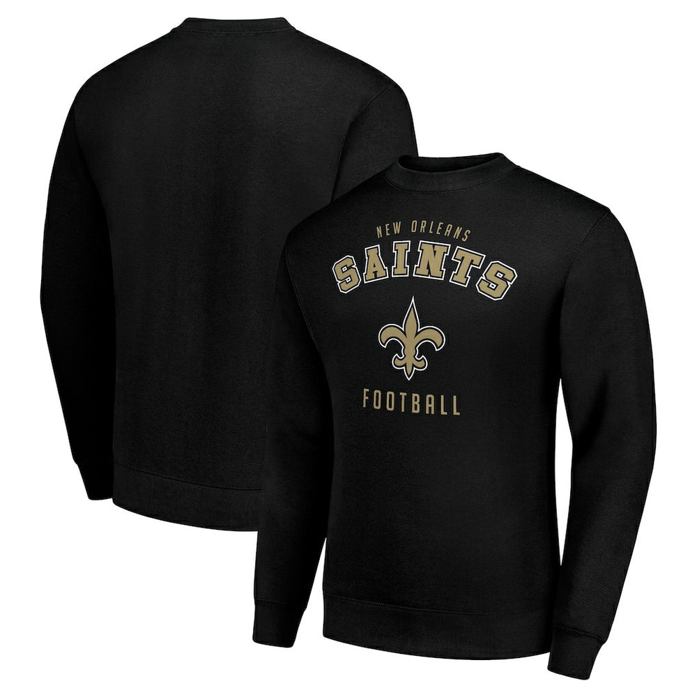 New Orleans Saints Starter Team Logo Pullover Sweatshirt - Black cheap