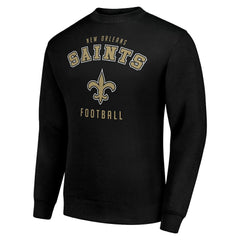 New Orleans Saints Starter Team Logo Pullover Sweatshirt - Black cheap
