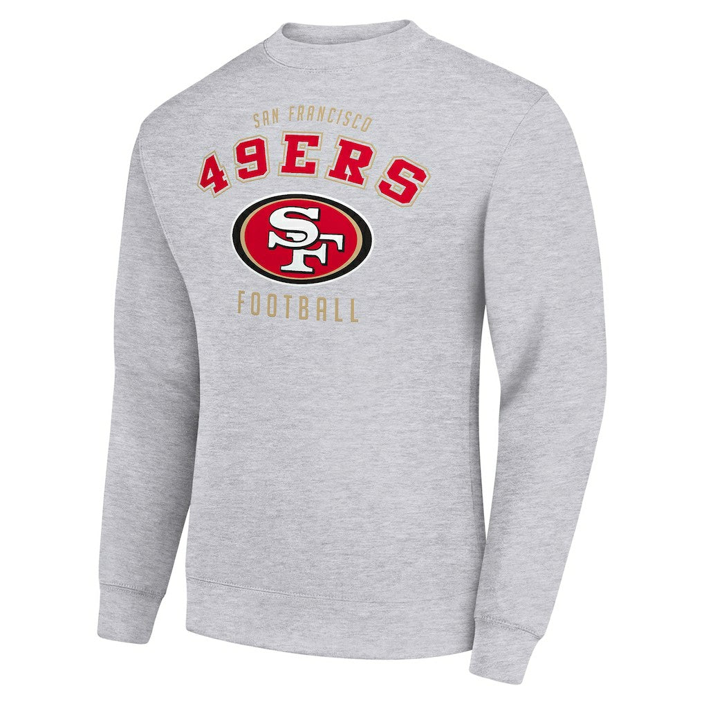 San Francisco 49ers Starter Team Logo Pullover Sweatshirt - Heather Gray cheap