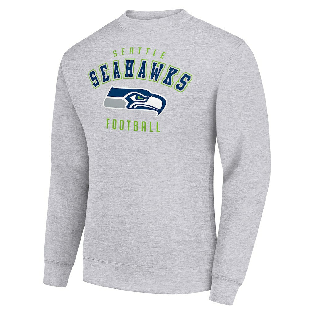 Seattle Seahawks Starter Team Logo Pullover Sweatshirt - Heather Gray outlet