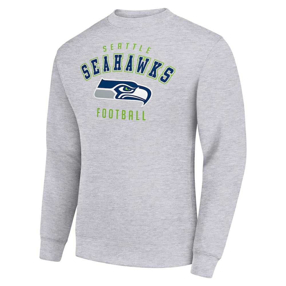 Seattle Seahawks Starter Team Logo Pullover Sweatshirt - Heather Gray outlet
