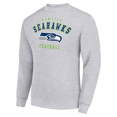 Seattle Seahawks Starter Team Logo Pullover Sweatshirt - Heather Gray outlet