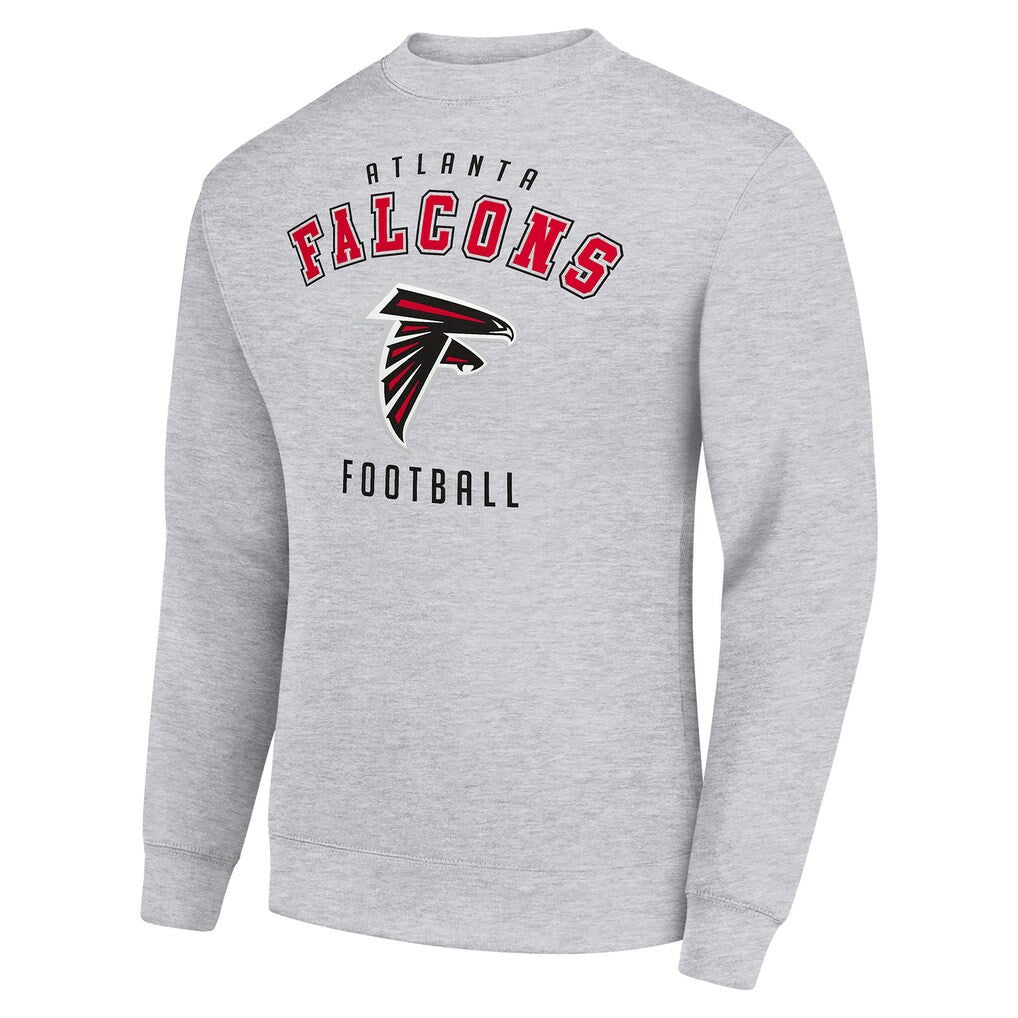 Atlanta Falcons Starter Team Logo Pullover Sweatshirt - Heather Gray sale