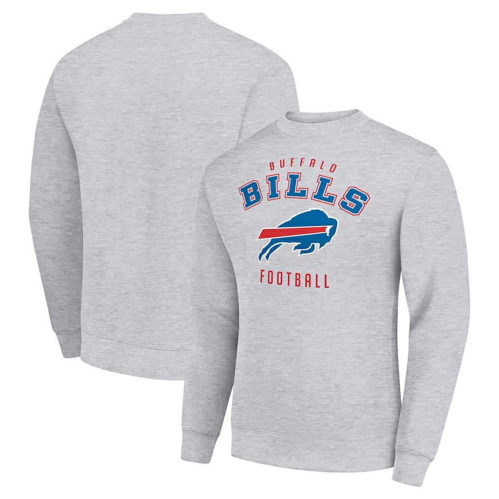 Buffalo Bills Starter Team Logo Pullover Sweatshirt - Heather Gray sale