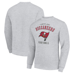 Tampa Bay Buccaneers Starter Team Logo Pullover Sweatshirt - Heather Gray discount