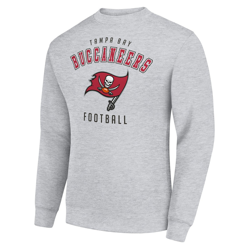 Tampa Bay Buccaneers Starter Team Logo Pullover Sweatshirt - Heather Gray discount