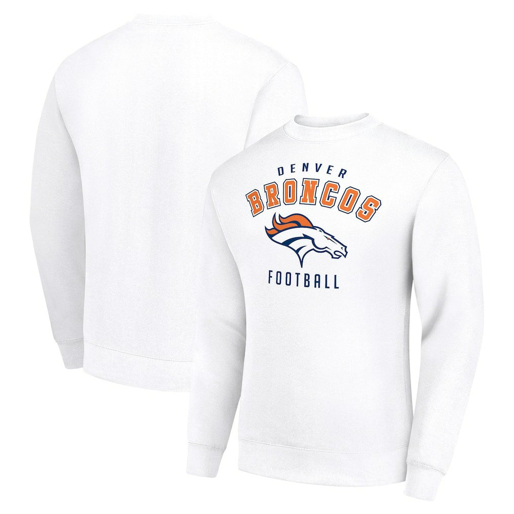 Denver Broncos Starter Team Logo Pullover Sweatshirt - White for sale