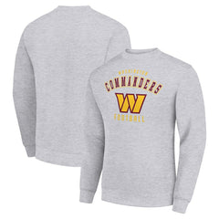 Washington Commanders Starter Team Logo Pullover Sweatshirt - Heather Gray discount