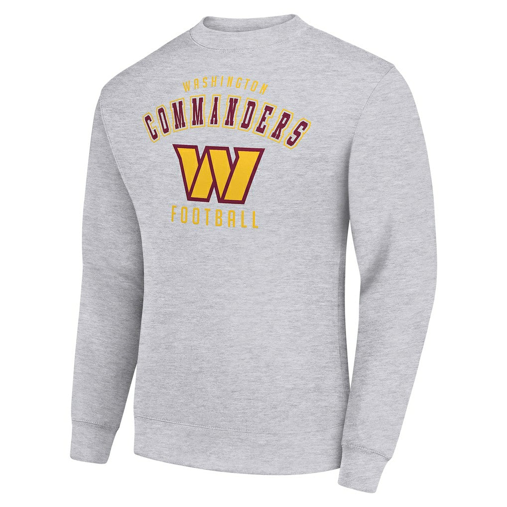 Washington Commanders Starter Team Logo Pullover Sweatshirt - Heather Gray discount