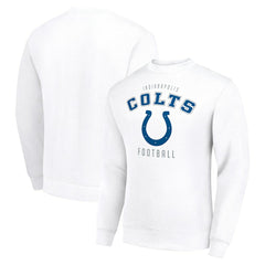Indianapolis Colts Starter Team Logo Pullover Sweatshirt - White outlet