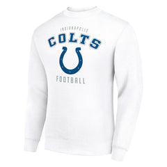 Indianapolis Colts Starter Team Logo Pullover Sweatshirt - White outlet