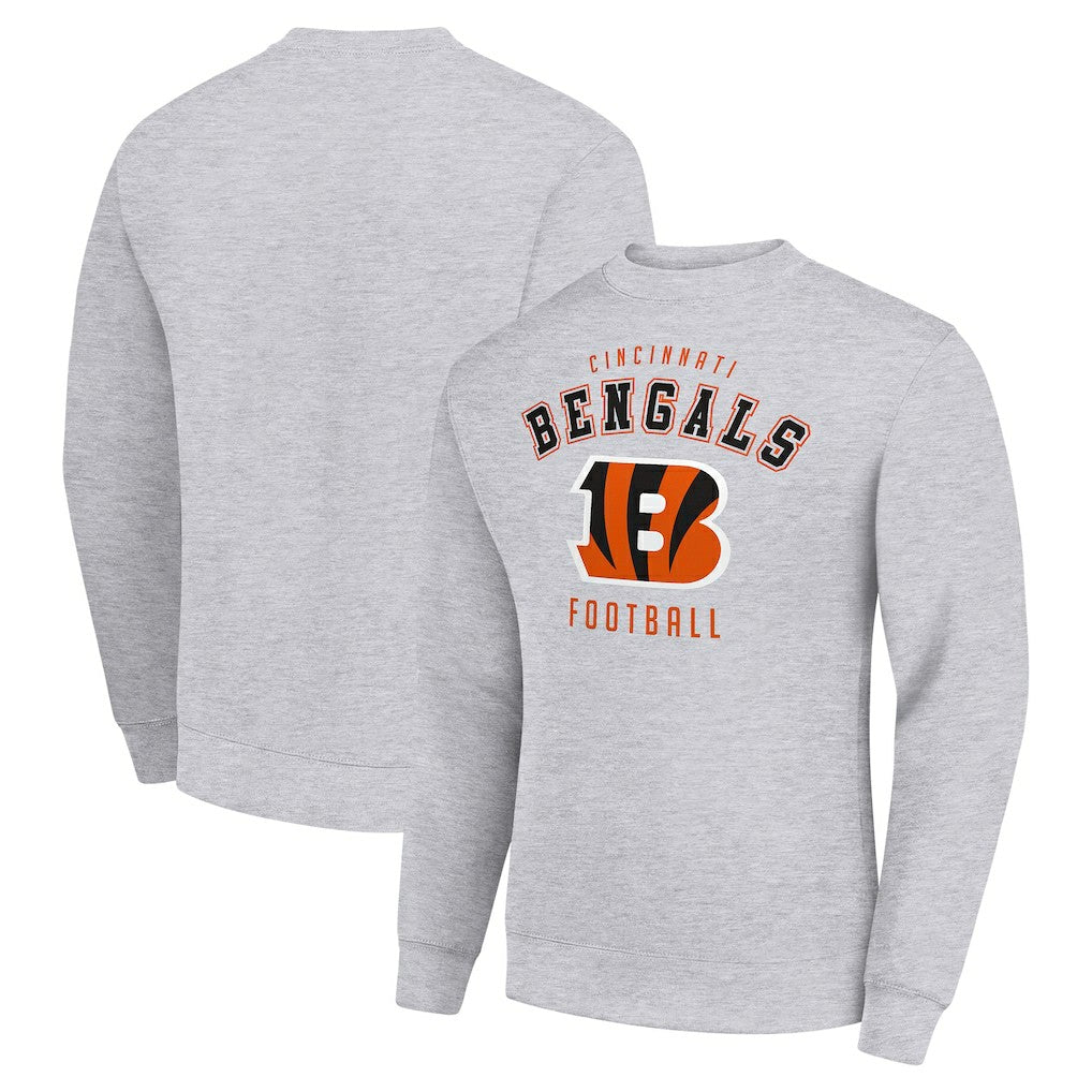 Cincinnati Bengals Starter Team Logo Pullover Sweatshirt - Heather Gray sale