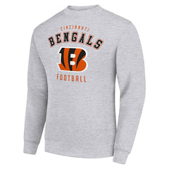 Cincinnati Bengals Starter Team Logo Pullover Sweatshirt - Heather Gray sale