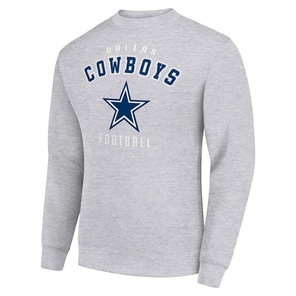 Dallas Cowboys Starter Team Logo Pullover Sweatshirt - Heather Gray on sale
