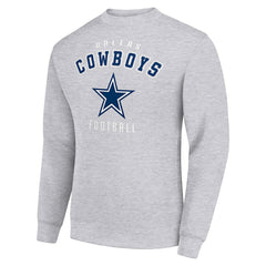 Dallas Cowboys Starter Team Logo Pullover Sweatshirt - Heather Gray on sale