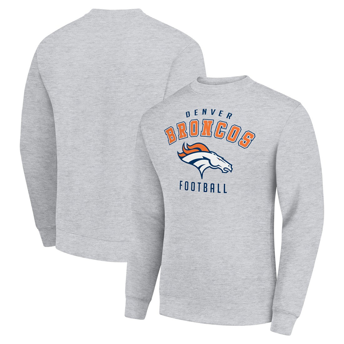 Denver Broncos Starter Team Logo Pullover Sweatshirt - Heather Gray sale