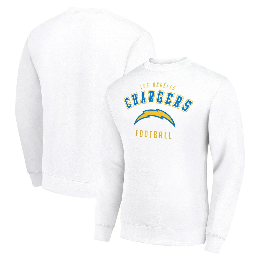 Los Angeles Chargers Starter Team Logo Pullover Sweatshirt - White on sale
