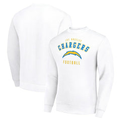 Los Angeles Chargers Starter Team Logo Pullover Sweatshirt - White on sale
