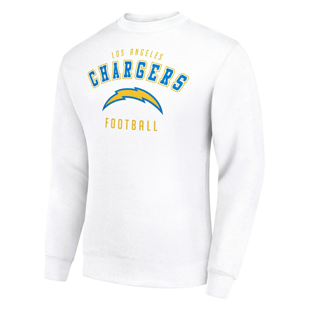 Los Angeles Chargers Starter Team Logo Pullover Sweatshirt - White on sale