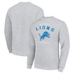 Detroit Lions Starter Team Logo Pullover Sweatshirt - Heather Gray cheap