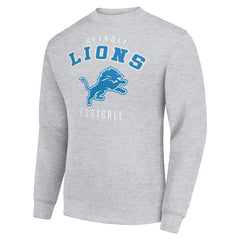 Detroit Lions Starter Team Logo Pullover Sweatshirt - Heather Gray cheap