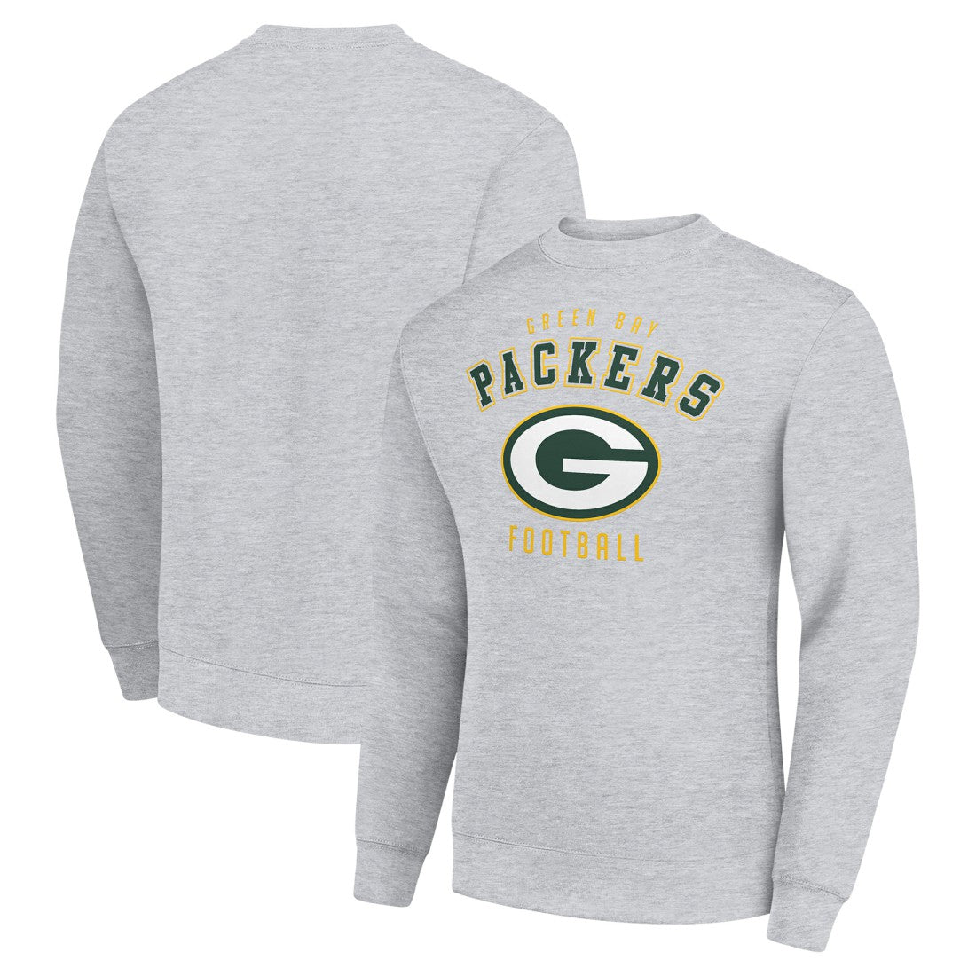 Green Bay Packers Starter Team Logo Pullover Sweatshirt - Heather Gray cheap