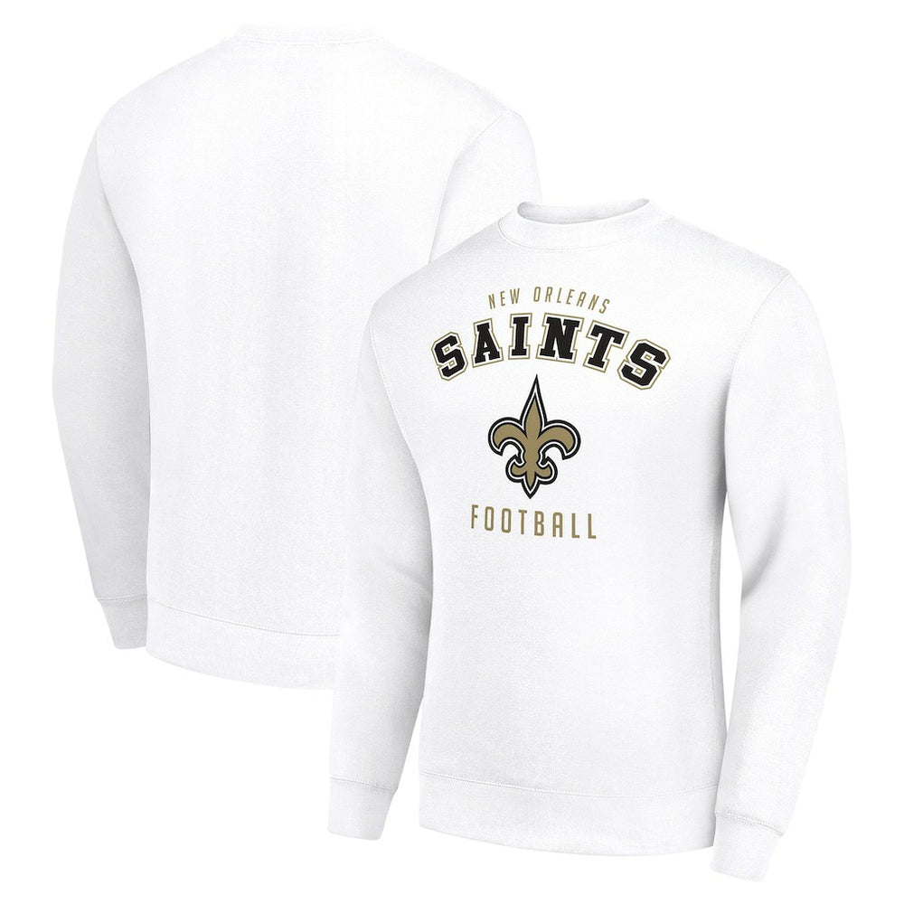 New Orleans Saints Starter Team Logo Pullover Sweatshirt - White for sale