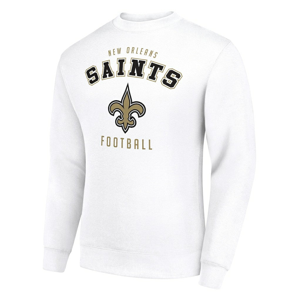 New Orleans Saints Starter Team Logo Pullover Sweatshirt - White for sale