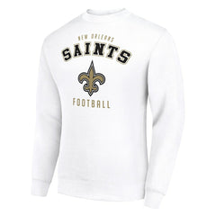 New Orleans Saints Starter Team Logo Pullover Sweatshirt - White for sale