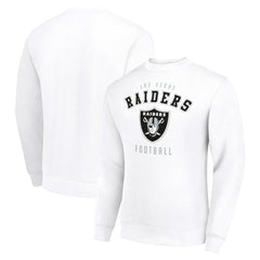 Las Vegas Raiders Starter Team Logo Pullover Sweatshirt - White cheap