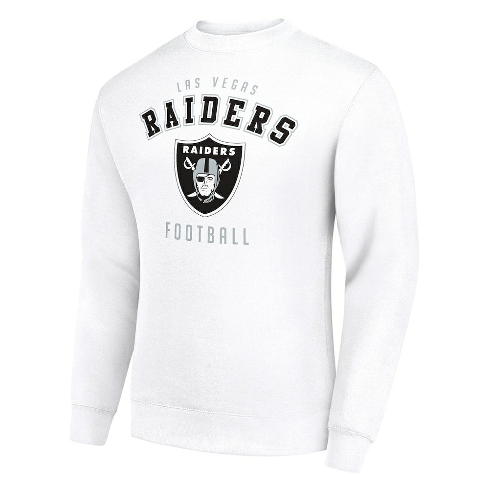Las Vegas Raiders Starter Team Logo Pullover Sweatshirt - White cheap