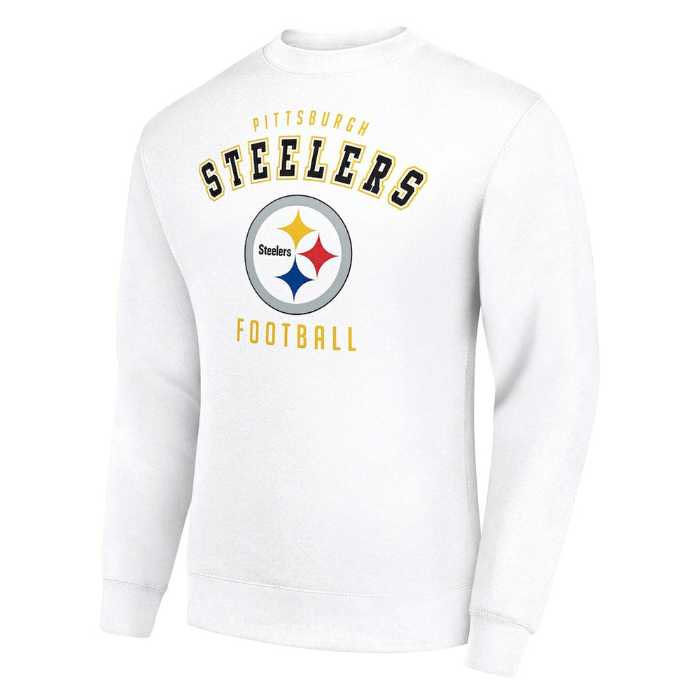 Pittsburgh Steelers Starter Team Logo Pullover Sweatshirt - White for sale