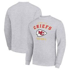 Kansas City Chiefs Starter Team Logo Pullover Sweatshirt - Heather Gray outlet