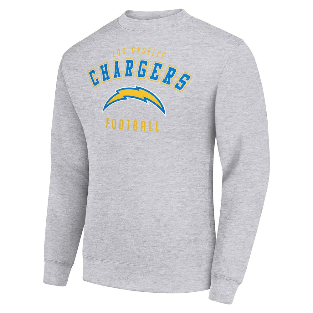 Los Angeles Chargers Starter Team Logo Pullover Sweatshirt - Heather Gray cheap