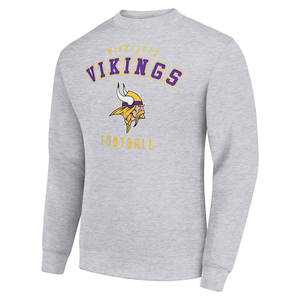 Minnesota Vikings Starter Team Logo Pullover Sweatshirt - Heather Gray online