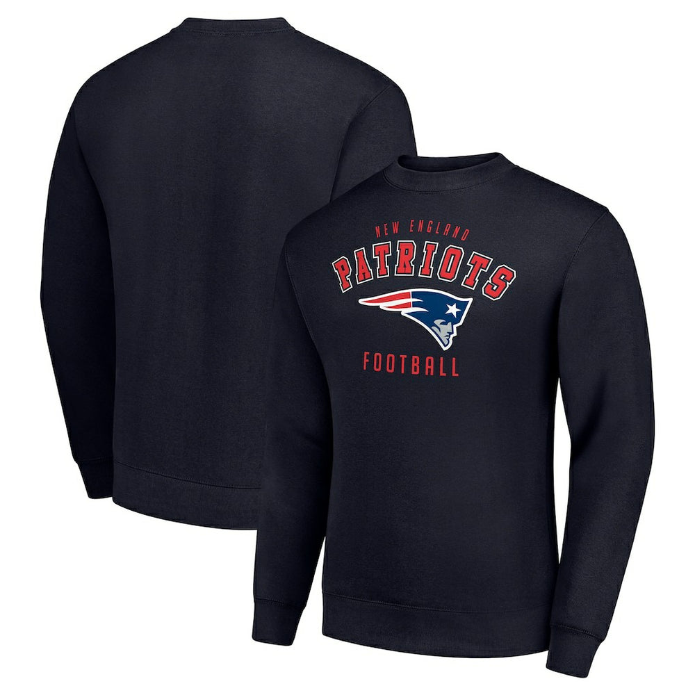 New England Patriots Starter Team Logo Pullover Sweatshirt - Navy outlet