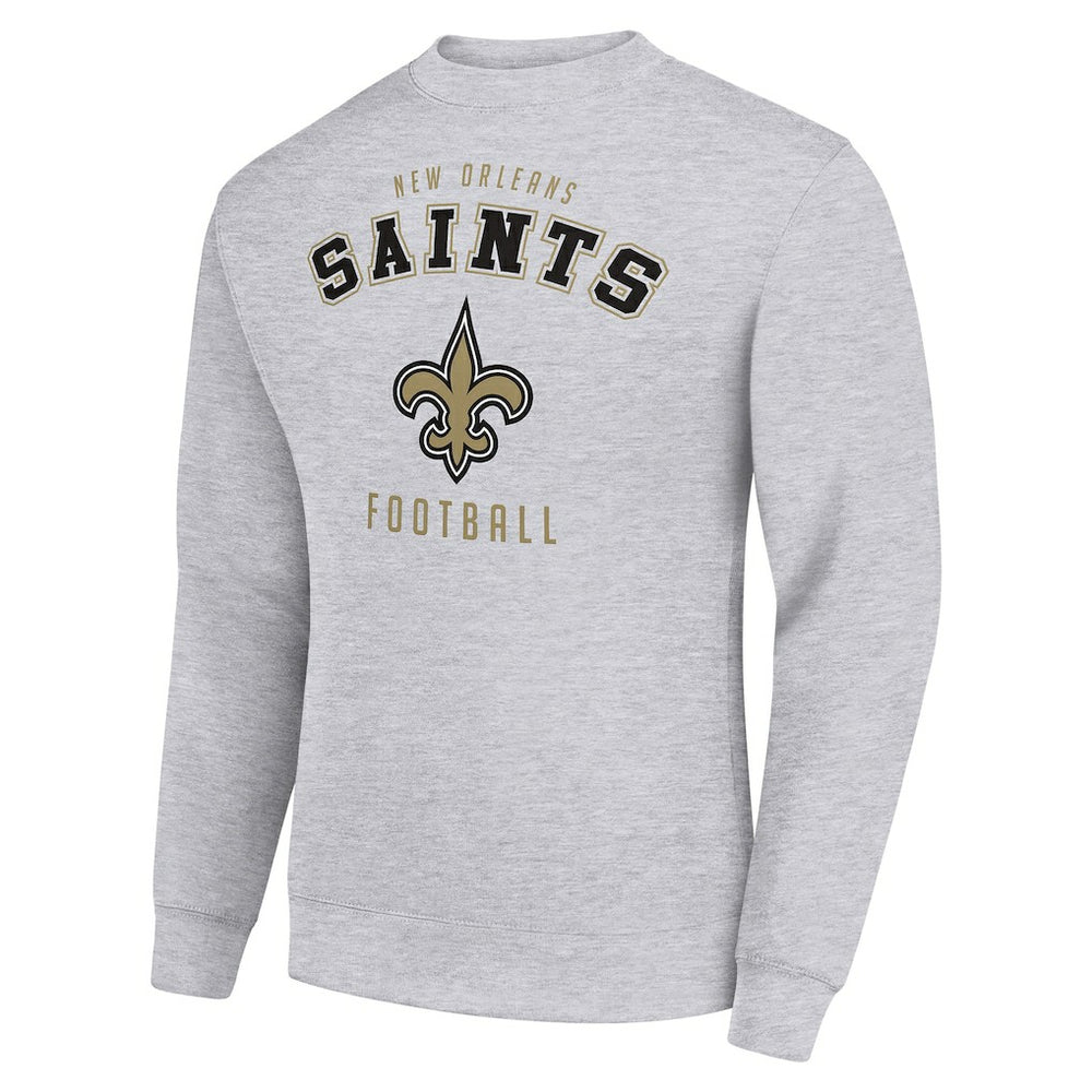 New Orleans Saints Starter Team Logo Pullover Sweatshirt - Heather Gray discount