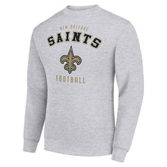 New Orleans Saints Starter Team Logo Pullover Sweatshirt - Heather Gray discount