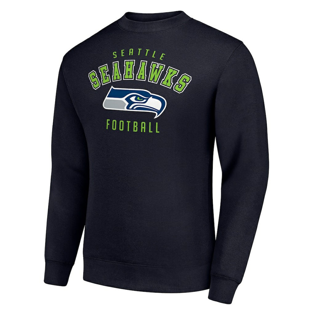 Seattle Seahawks Starter Team Logo Pullover Sweatshirt - College Navy outlet