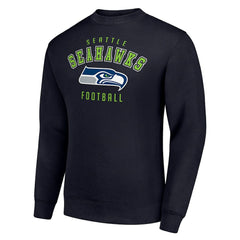 Seattle Seahawks Starter Team Logo Pullover Sweatshirt - College Navy outlet