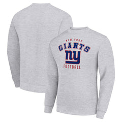 New York Giants Starter Team Logo Pullover Sweatshirt - Heather Gray discount