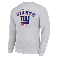 New York Giants Starter Team Logo Pullover Sweatshirt - Heather Gray discount