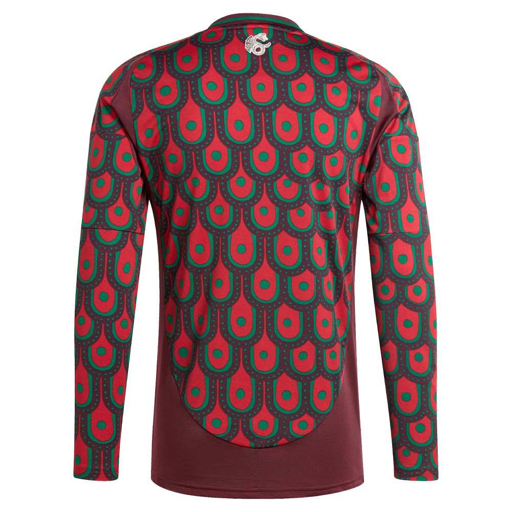 Mexico National Team 2024 Home Replica Long Sleeve Jersey - Burgundy | Adidas outlet