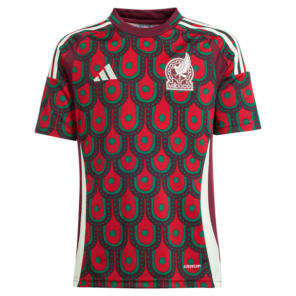 Mexico National Team Youth 2024 Home Replica Jersey - Burgundy | Adidas shop